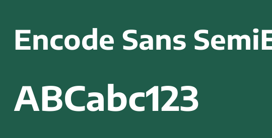 Encode Sans SemiExpanded