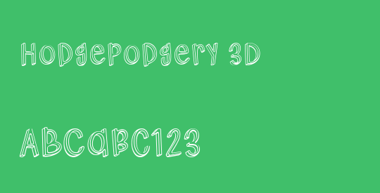 Hodgepodgery 3D