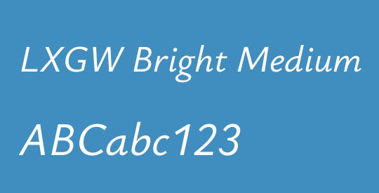 LXGW Bright Medium