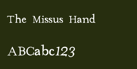 The Missus Hand