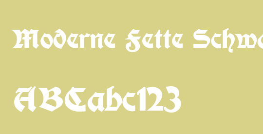 Moderne Fette Schwabacher