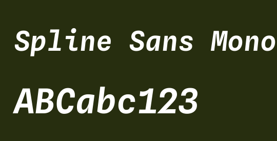Spline Sans Mono SemiBold