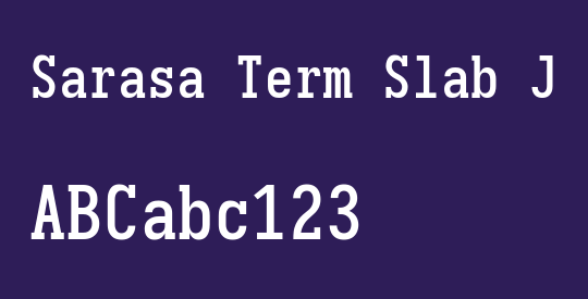 Sarasa Term Slab J Semibold