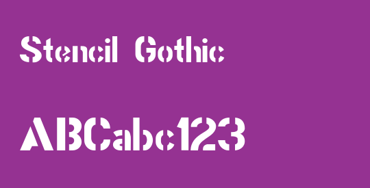 Stencil Gothic