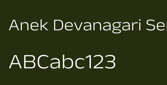 Anek Devanagari SemiExpanded Light