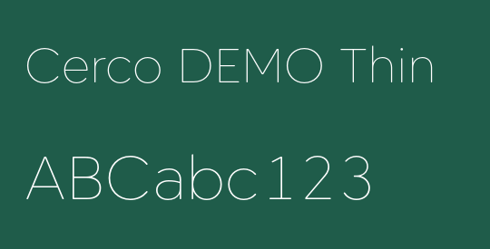 Cerco DEMO Thin