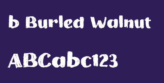 b Burled Walnut