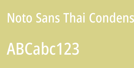 Noto Sans Thai Condensed Medium