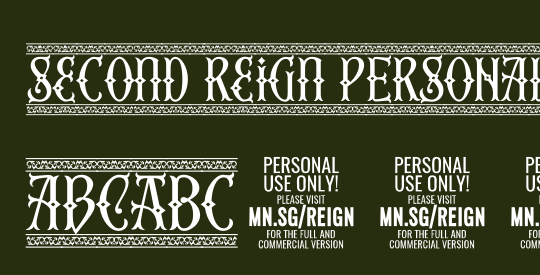 Second Reign PERSONAL USE ONLY Border