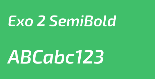 Exo 2 SemiBold