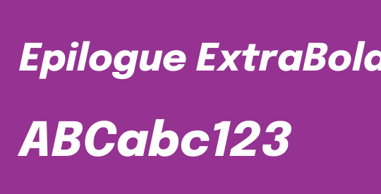 Epilogue ExtraBold