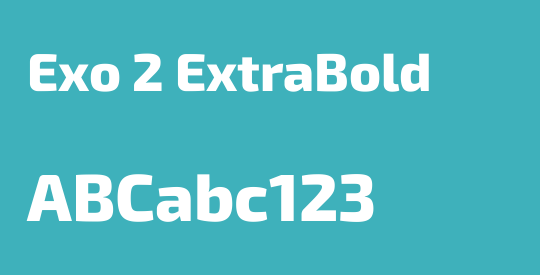 Exo 2 ExtraBold