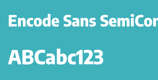Encode Sans SemiCondensed ExtraBold