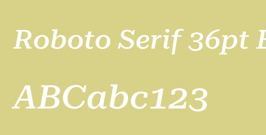 Roboto Serif 36pt Expanded Medium