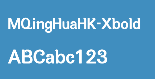 MQingHuaHK-Xbold