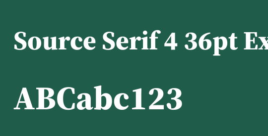 Source Serif 4 36pt ExtraBold