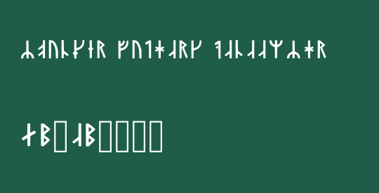 Younger Futhark Danaamyhr