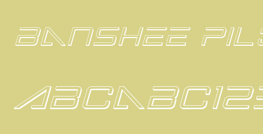 Banshee Pilot 3D Italic