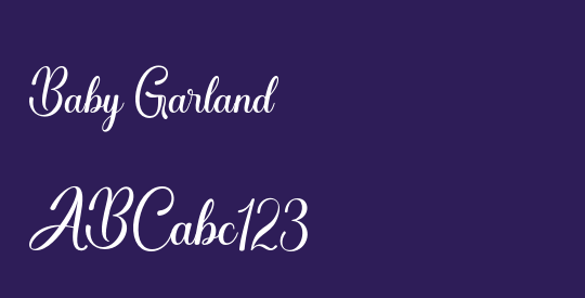 Baby Garland