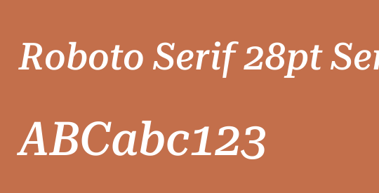 Roboto Serif 28pt SemiCondensed Medium