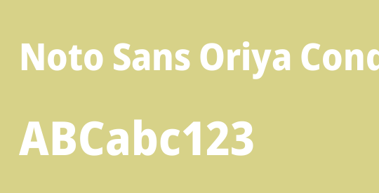 Noto Sans Oriya Condensed ExtraBold