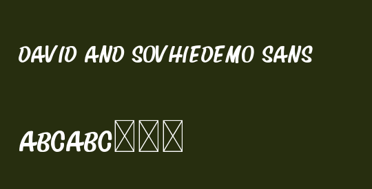 David And SovhieDEMO Sans