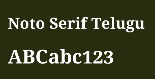 Noto Serif Telugu