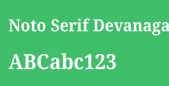 Noto Serif Devanagari SemiCondensed