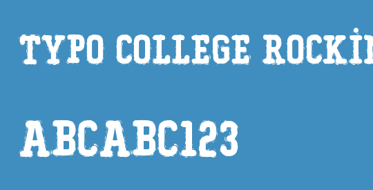 Typo College Rocking Rounded Demo