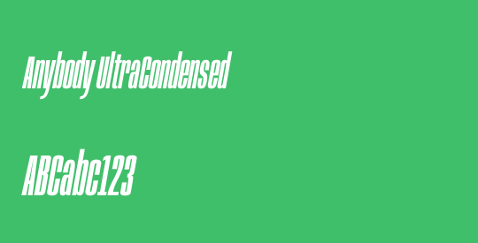 Anybody UltraCondensed