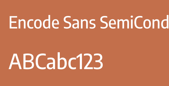 Encode Sans SemiCondensed Medium