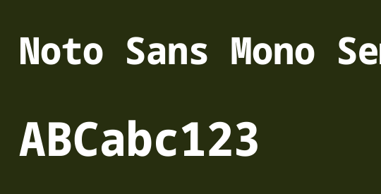 Noto Sans Mono SemiCondensed ExtraBold