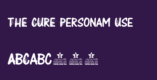 THE CURE Personam Use