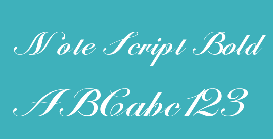 Note Script Bold