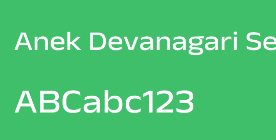 Anek Devanagari SemiExpanded Medium