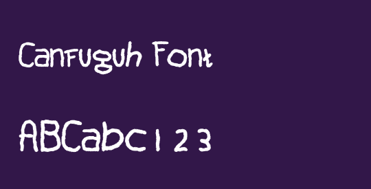 Canfuguh Font