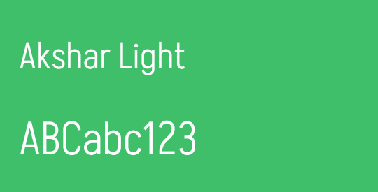 Akshar Light