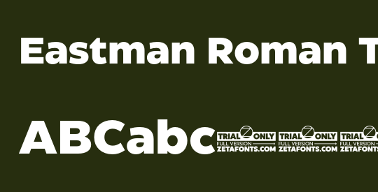 Eastman Roman Trial Extrabold