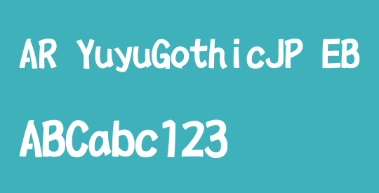 AR YuyuGothicJP EB