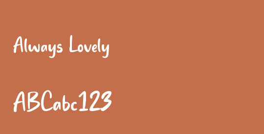 Always Lovely