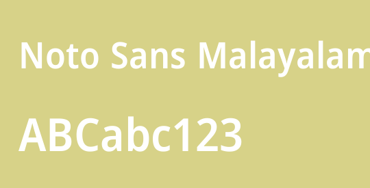 Noto Sans Malayalam SemiCondensed SemiBold