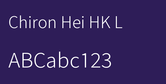 Chiron Hei HK L