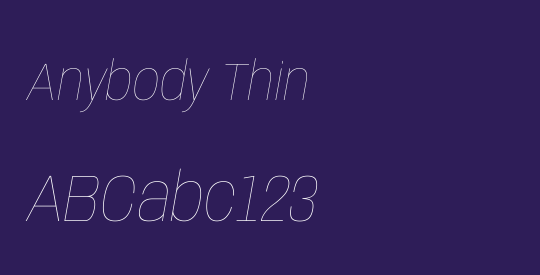 Anybody Thin