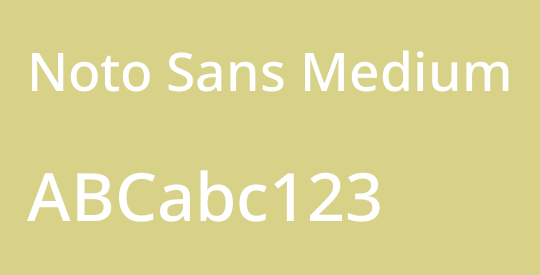 Noto Sans Medium