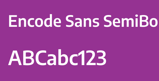 Encode Sans SemiBold