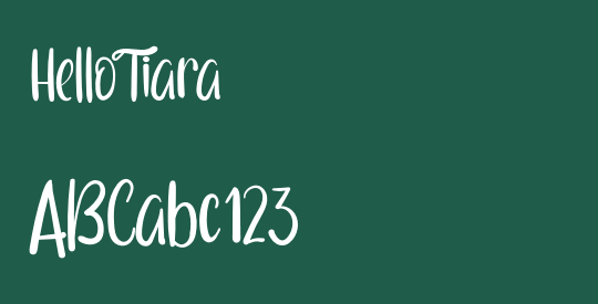 Hello Tiara