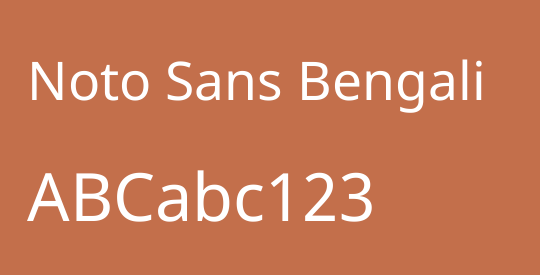Noto Sans Bengali