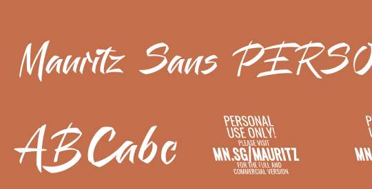 Mauritz Sans PERSONAL USE Light