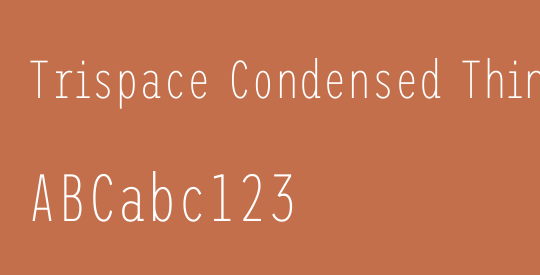 Trispace Condensed Thin