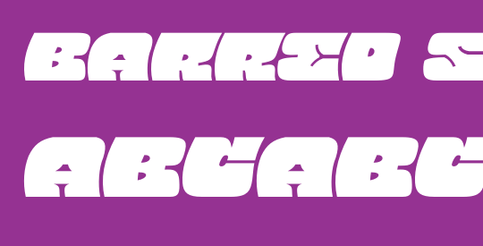 Barred Sans PERSONAL USE